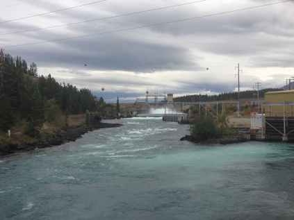Whitehorse dam and hydro plant